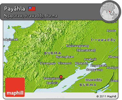 Physical Panoramic Map of Payāhla