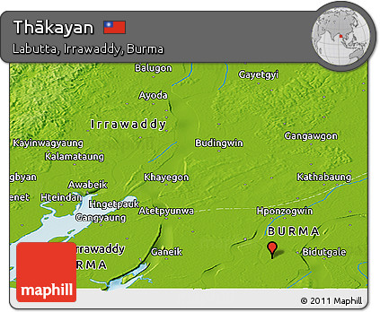 Physical Panoramic Map of Thākayan