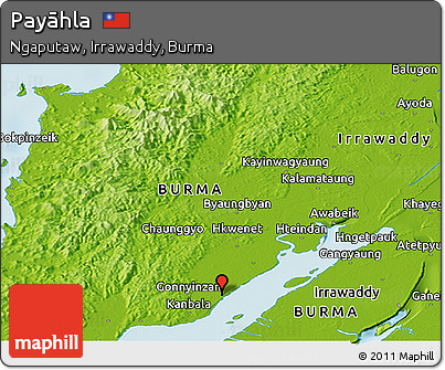 Physical Panoramic Map of Payāhla