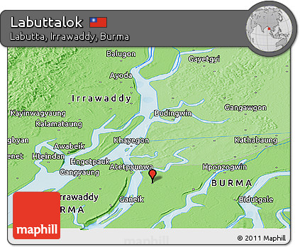 Political Panoramic Map of Labuttalok