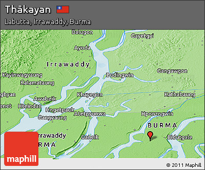Political Panoramic Map of Thākayan