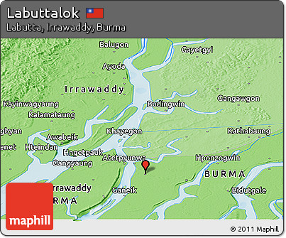 Political Panoramic Map of Labuttalok