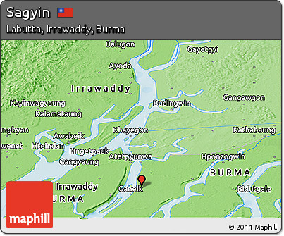 Political Panoramic Map of Sagyin