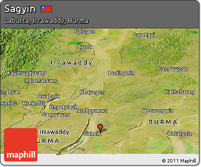 Satellite Panoramic Map of Sagyin