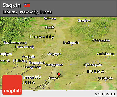Satellite Panoramic Map of Sagyin