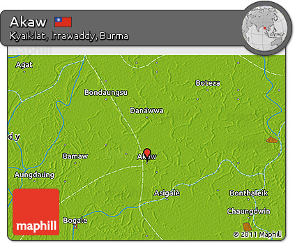 Physical 3D Map of Akaw