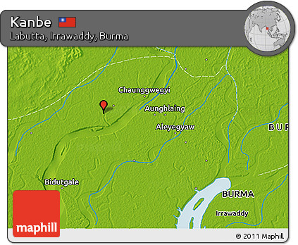 Physical 3D Map of Kanbe