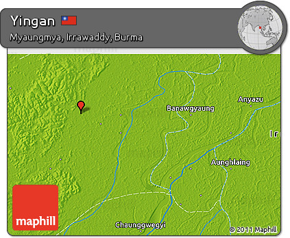 Physical 3D Map of Yingan