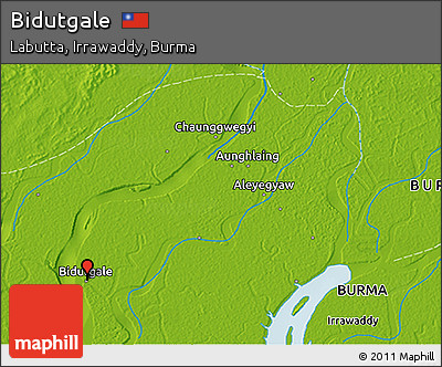 Physical 3D Map of Bidutgale
