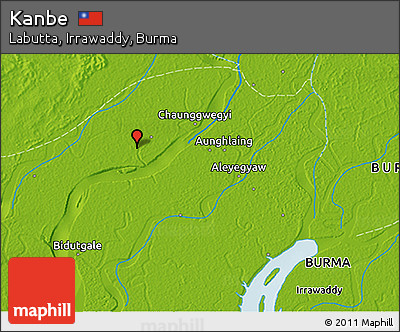 Physical 3D Map of Kanbe