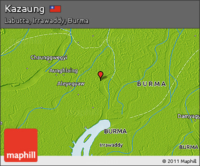Physical 3D Map of Kazaung