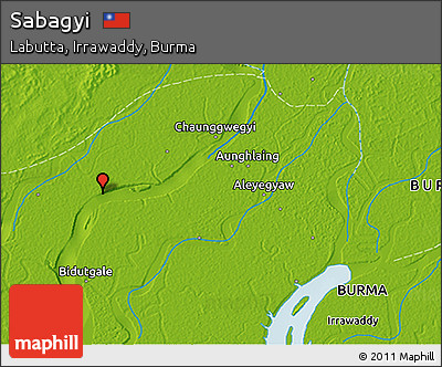 Physical 3D Map of Sabagyi