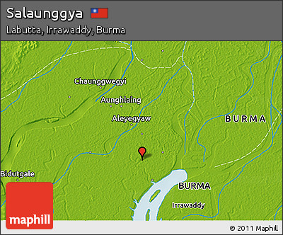 Physical 3D Map of Salaunggya