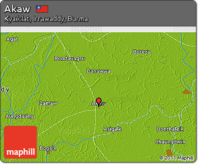 Physical 3D Map of Akaw