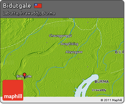 Physical 3D Map of Bidutgale