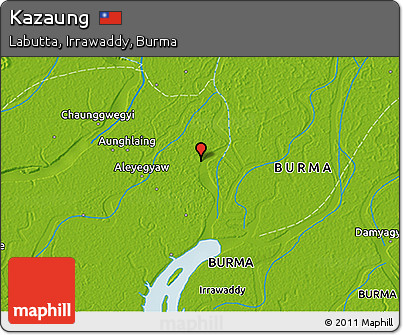 Physical 3D Map of Kazaung