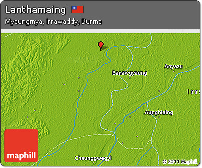 Physical 3D Map of Lanthamaing