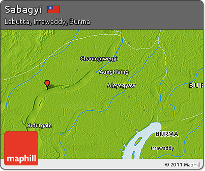 Physical 3D Map of Sabagyi