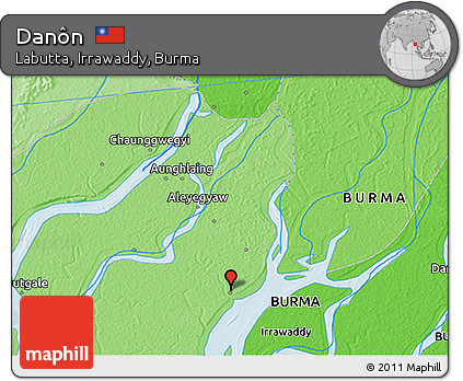 Political 3D Map of Danôn