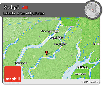 Political 3D Map of Kadipā