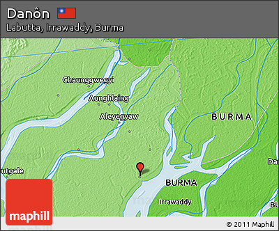 Political 3D Map of Danôn