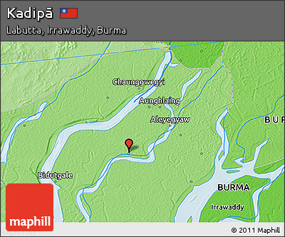 Political 3D Map of Kadipā
