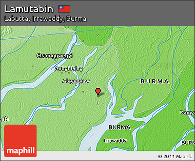 Political 3D Map of Lamutabin