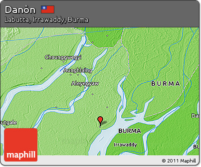 Political 3D Map of Danôn
