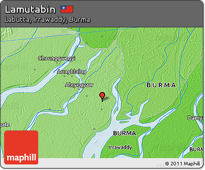 Political 3D Map of Lamutabin
