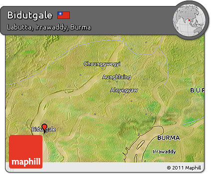 Satellite 3D Map of Bidutgale