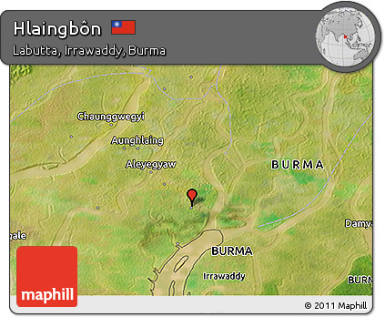 Satellite 3D Map of Hlaingbôn