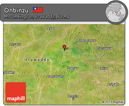Satellite 3D Map of Ônbinzu