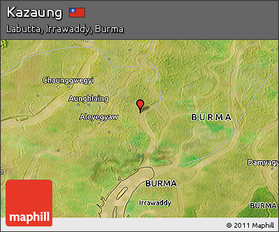 Satellite 3D Map of Kazaung