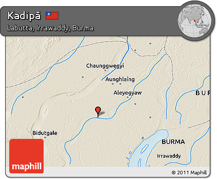 Shaded Relief 3D Map of Kadipā