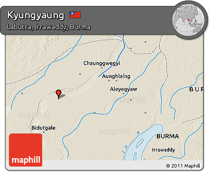 Shaded Relief 3D Map of Kyungyaung