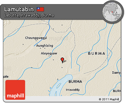 Shaded Relief 3D Map of Lamutabin