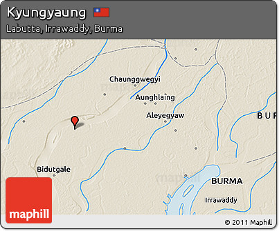 Shaded Relief 3D Map of Kyungyaung