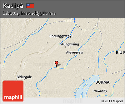 Shaded Relief 3D Map of Kadipā