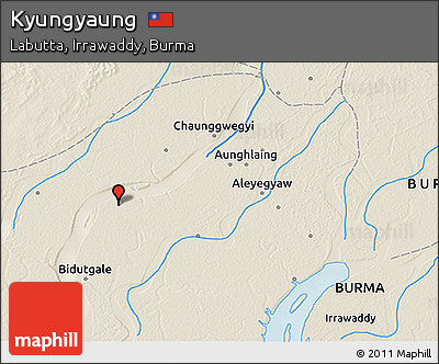 Shaded Relief 3D Map of Kyungyaung