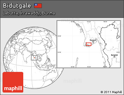 Blank Location Map of Bidutgale