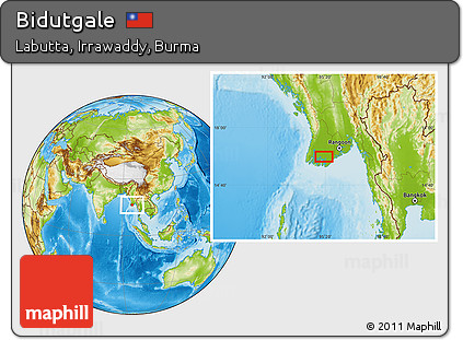 Physical Location Map of Bidutgale