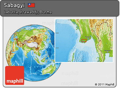 Physical Location Map of Sabagyi
