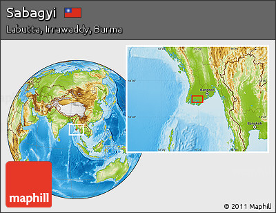 Physical Location Map of Sabagyi