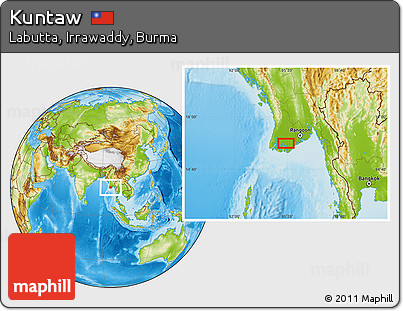 Physical Location Map of Kuntaw