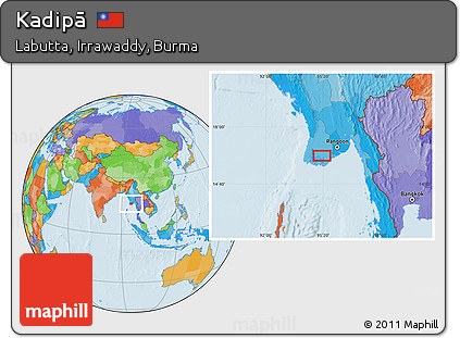 Political Location Map of Kadipā
