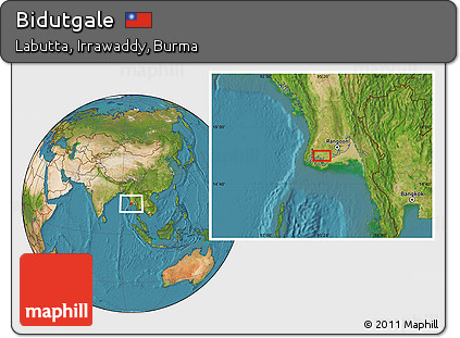 Satellite Location Map of Bidutgale