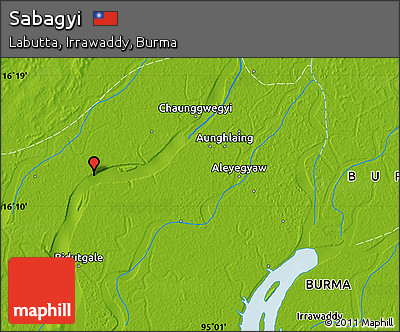 Physical Map of Sabagyi