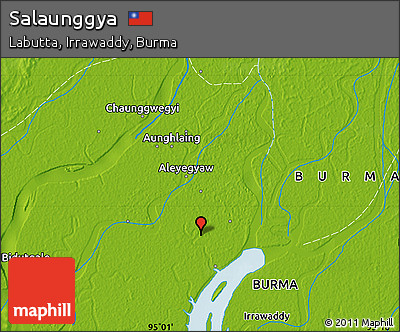 Physical Map of Salaunggya