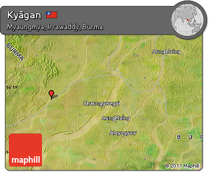 Satellite Map of Kyāgan