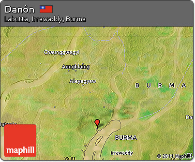 Satellite Map of Danôn